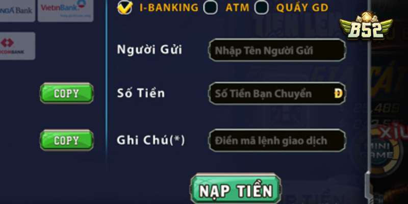 Nạp Tiền Nhà Cái B52 Hướng Dẫn Chi Tiết Kinh Nghiệm Chơi Trọn Vẹn Nạp Tiền Nhà Cái B52 Hướng Dẫn Chi Tiết Kinh Nghiệm Chơi Trọn Vẹn